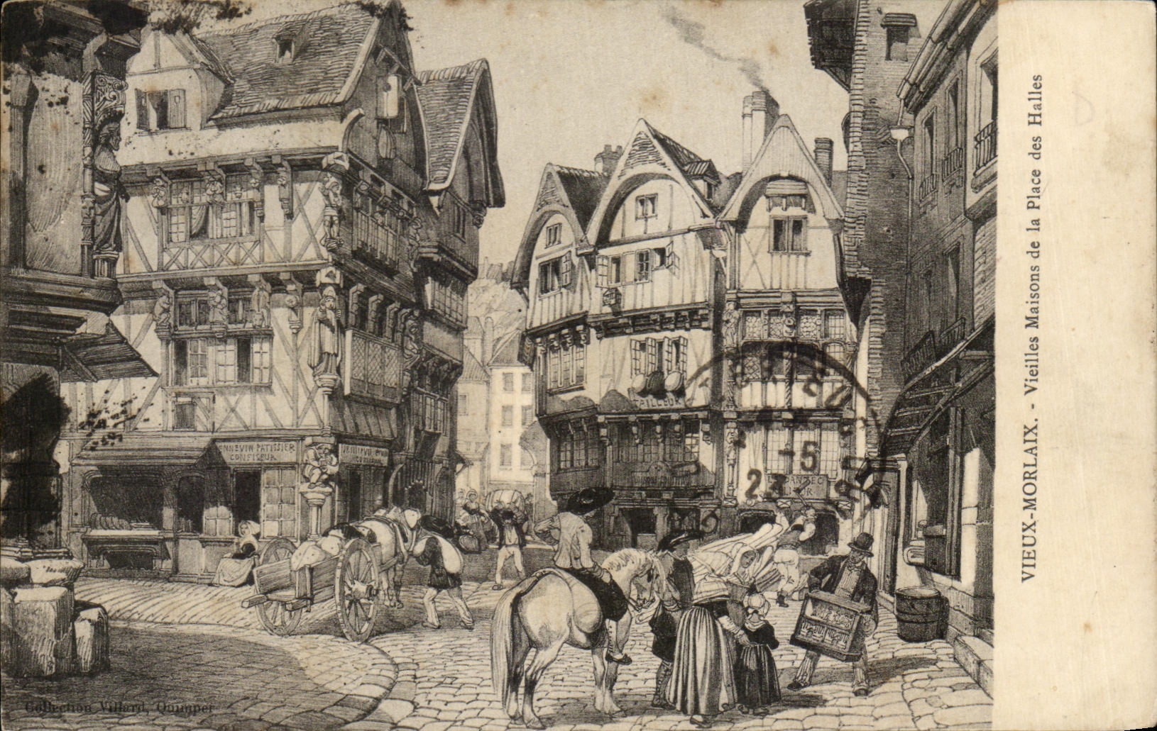 CPA Old Morlaix Old Houses Of the Place Of the Markets