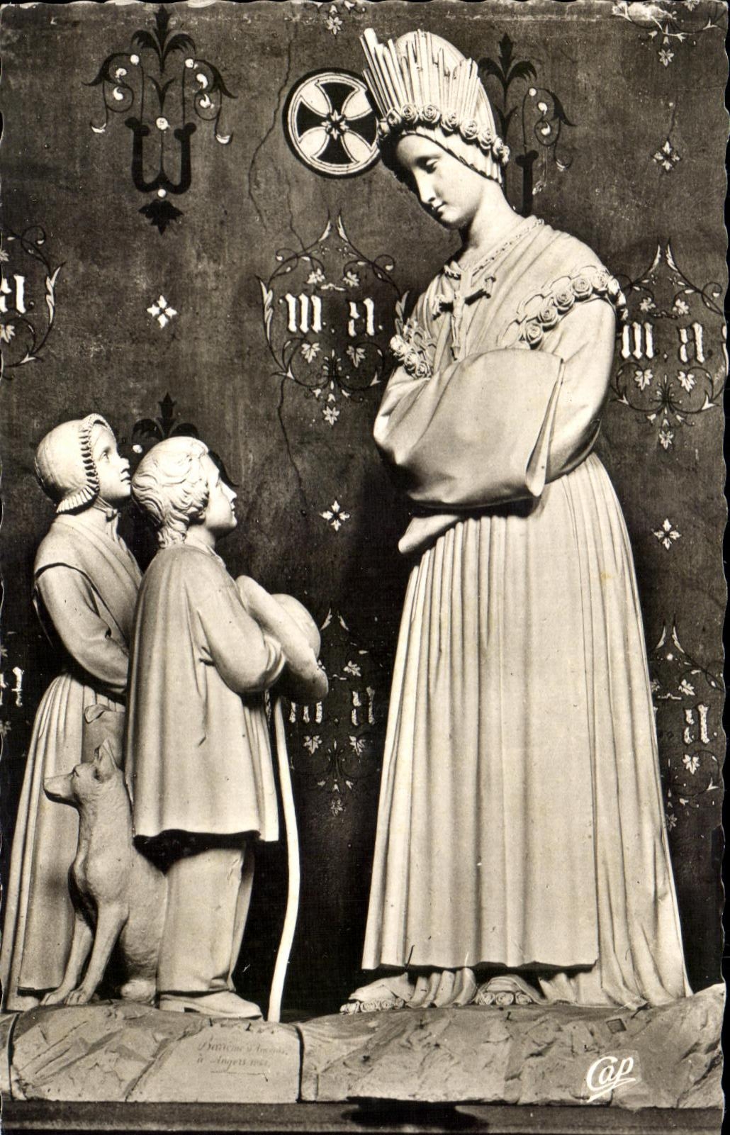 CPSM Surroundings De Morlaix Vault Of Salette Statue Of Salette