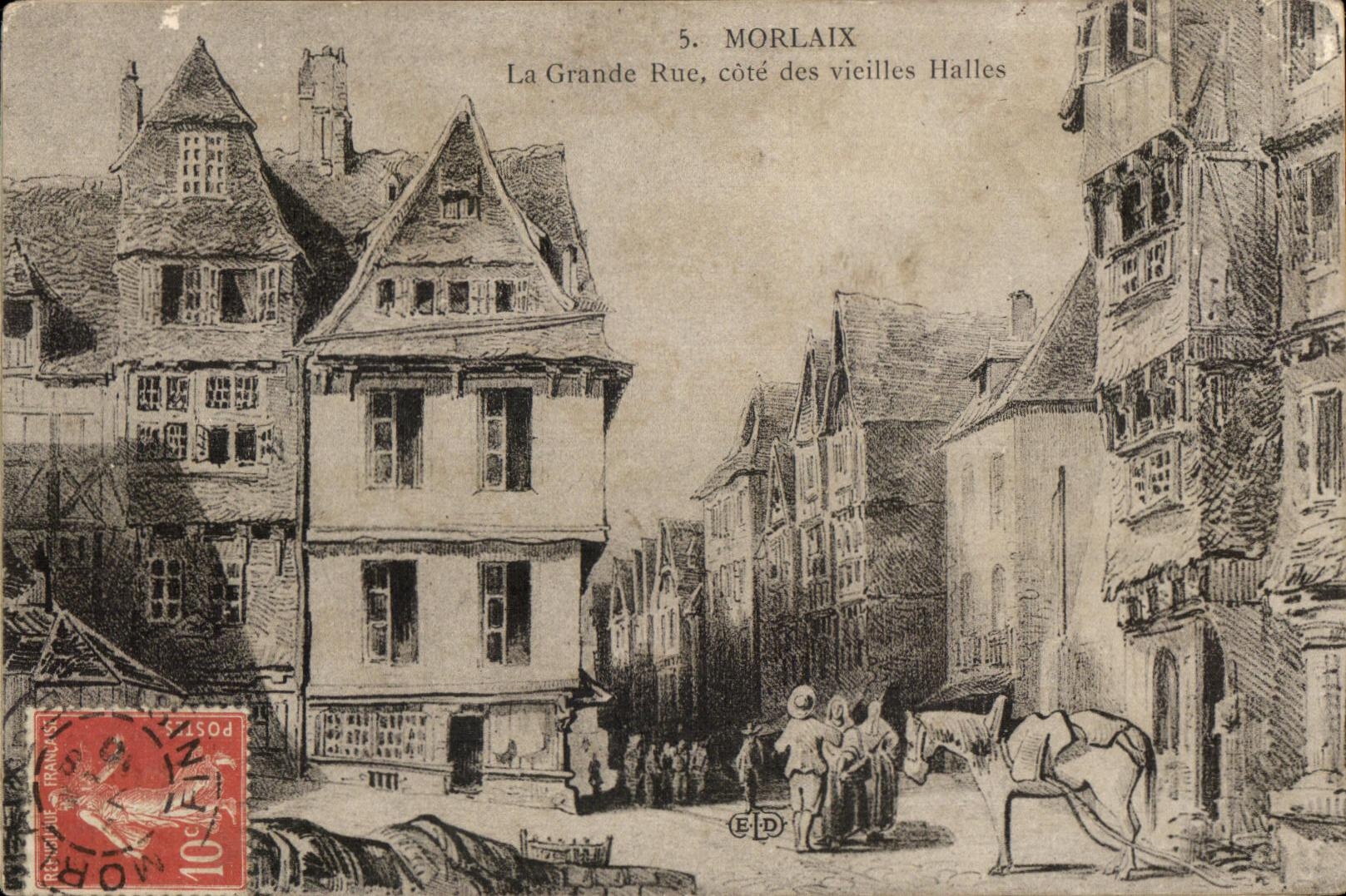 CPA Morlaix La Main street Dimensions Old Markets