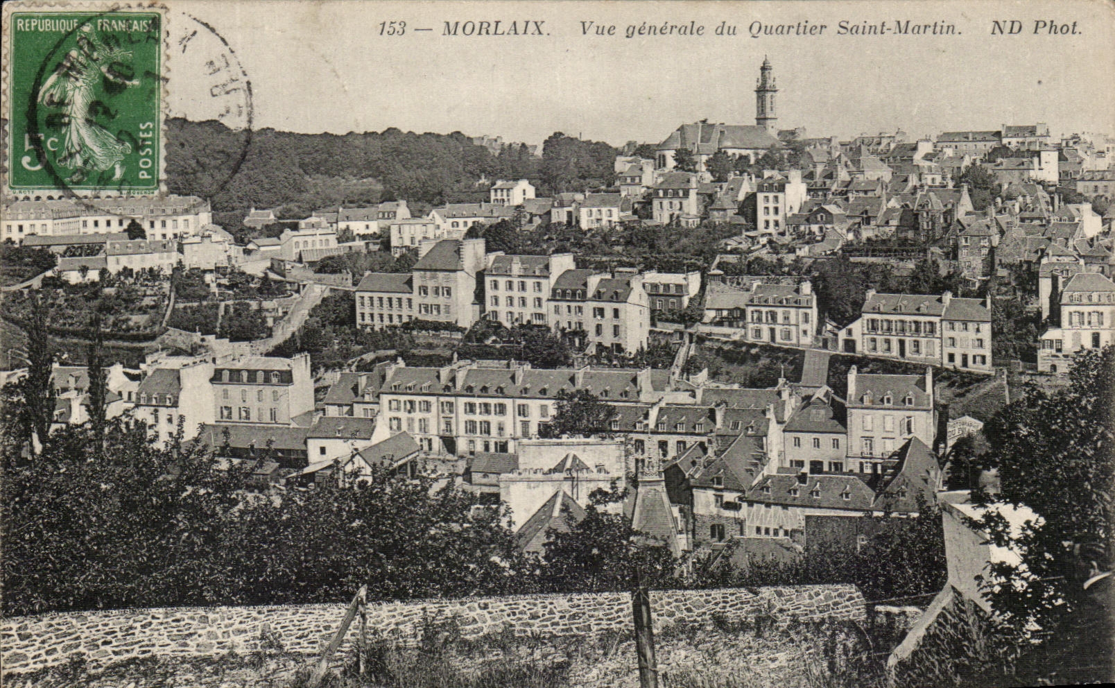 CPA Morlaix View of the District Saint Martin