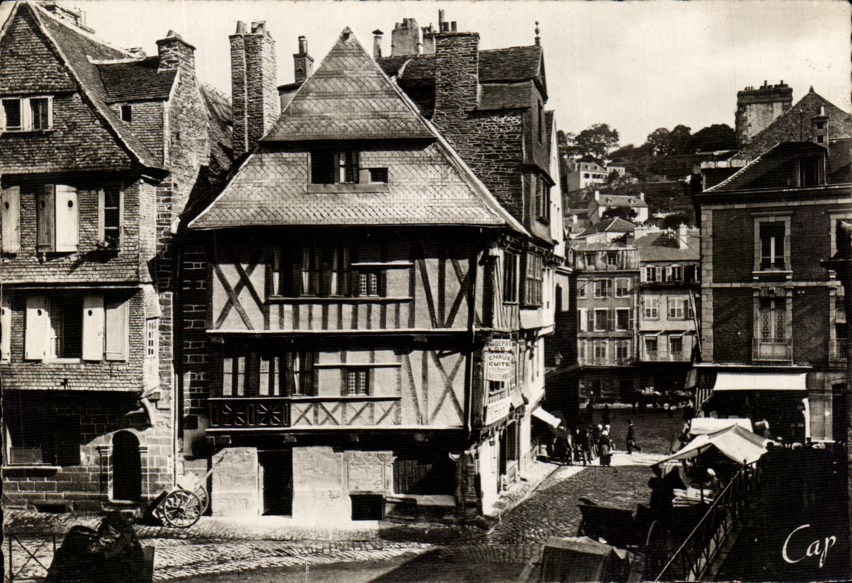 CPSM Morlaix Vieilles House places Markets