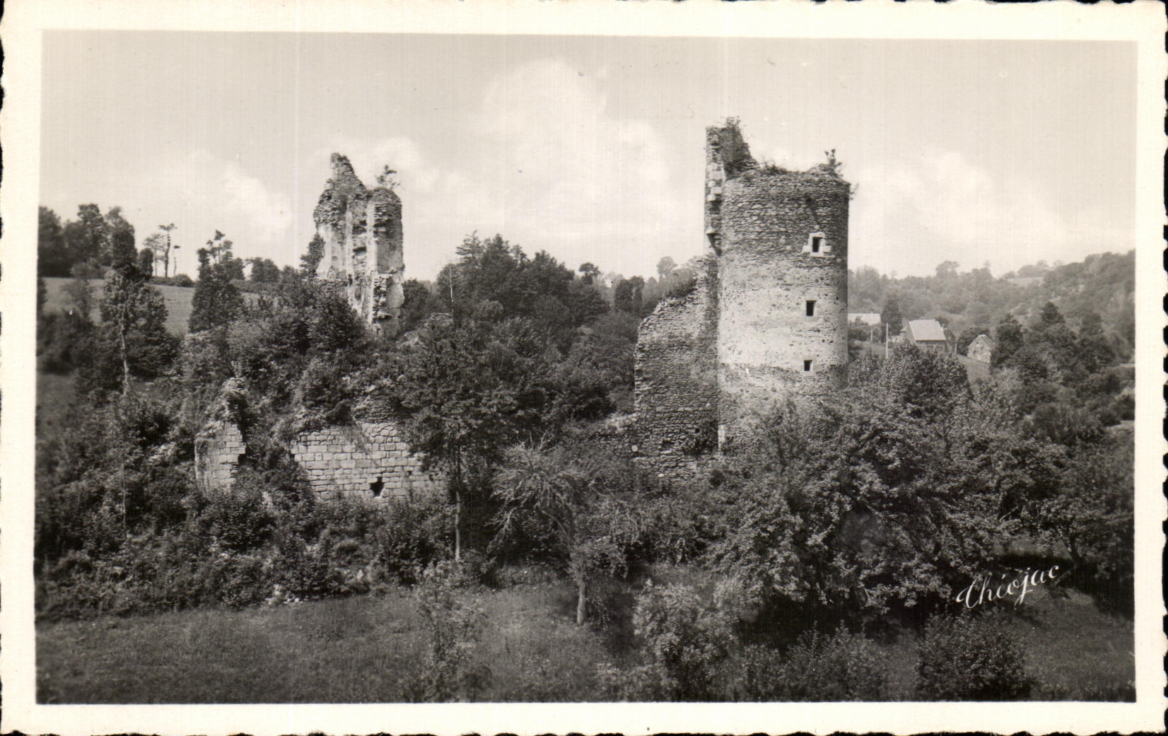 CPSM Bonnat Ruins of Malval