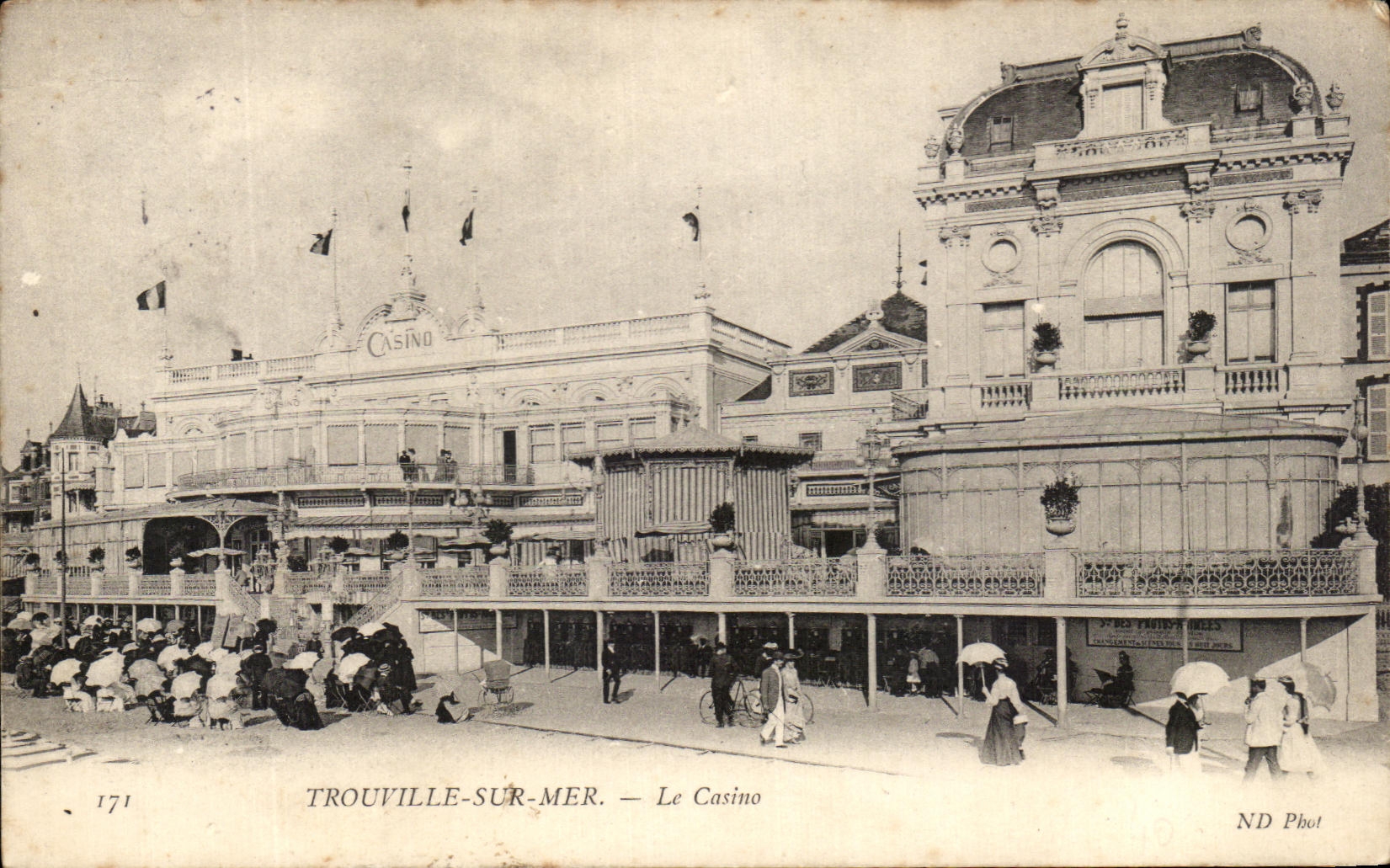 CPA Trouville en el mar el casino