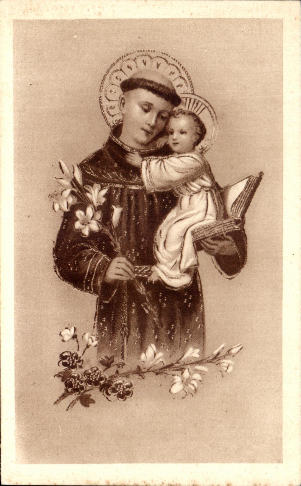 CPA Religieux et petit Jesus