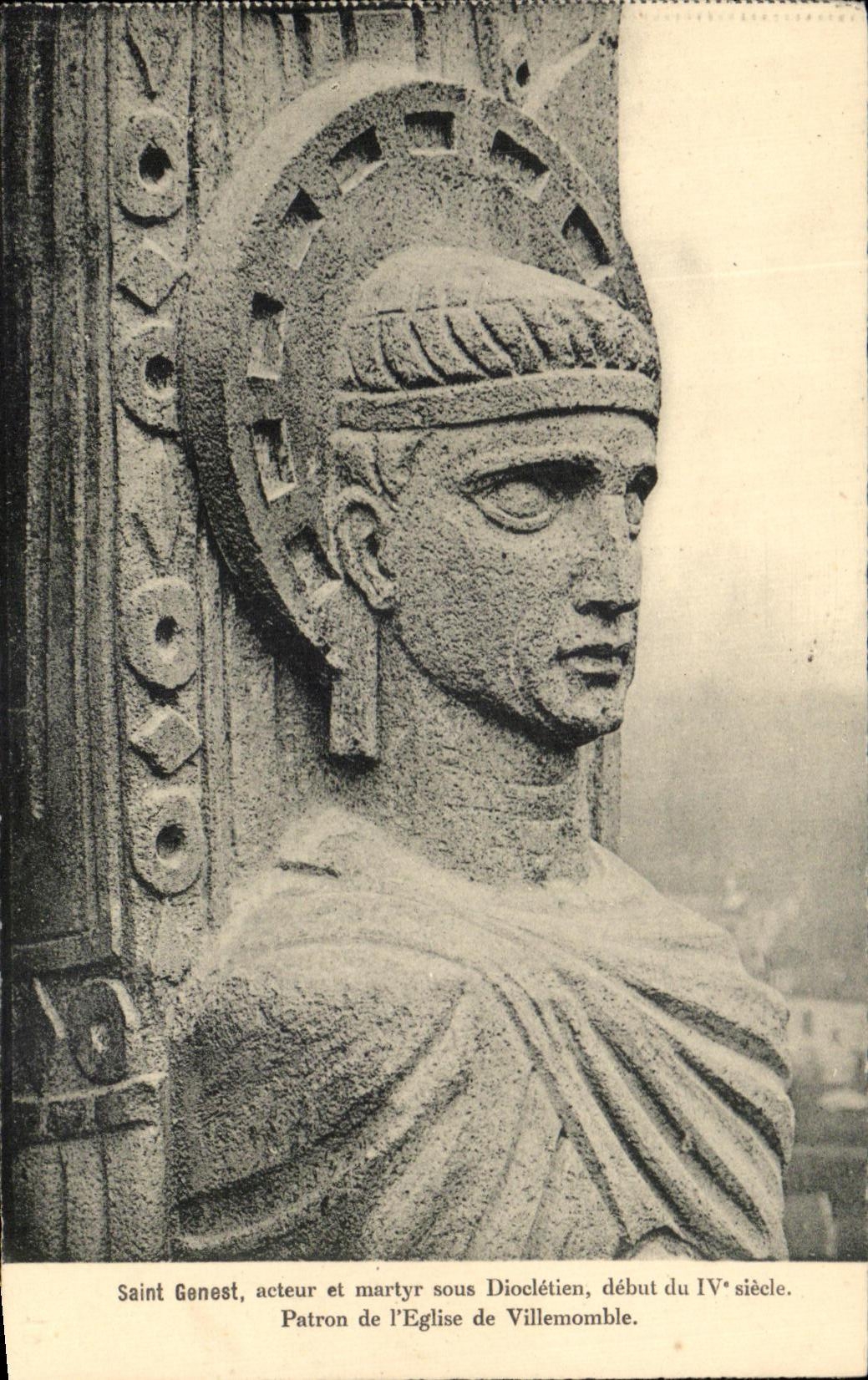 CPA Saint Genest actor and martyr under Diocletien Owner of the church of Villemoble