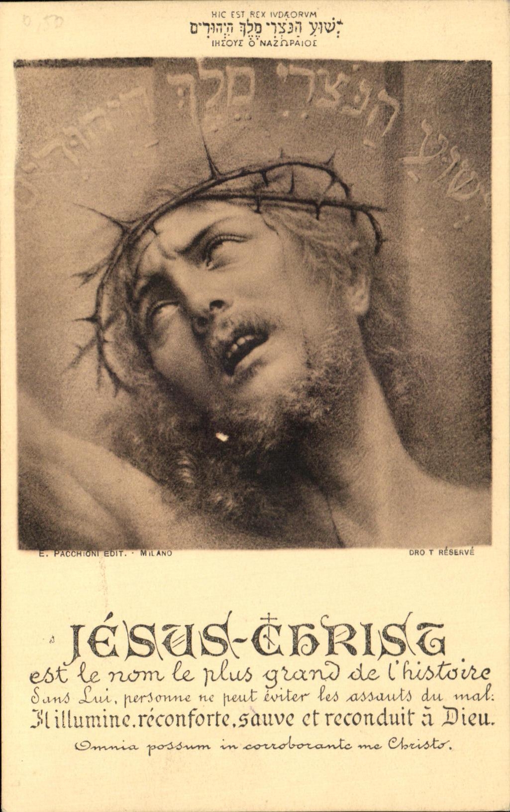 CPA Jesus Chrise est le nom le plus grand de histoire