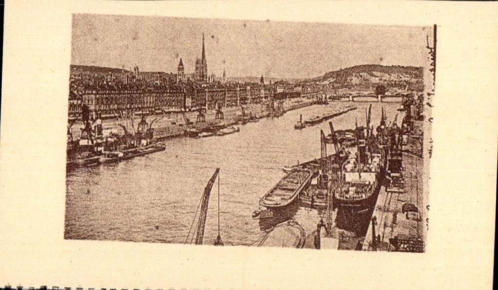 CPA Rouen Seen on the Seine Taken of the Transporter