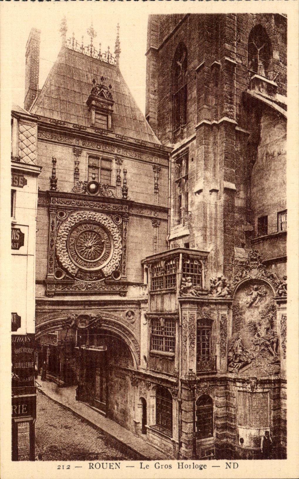 CPA Rouen the Gros Horloge