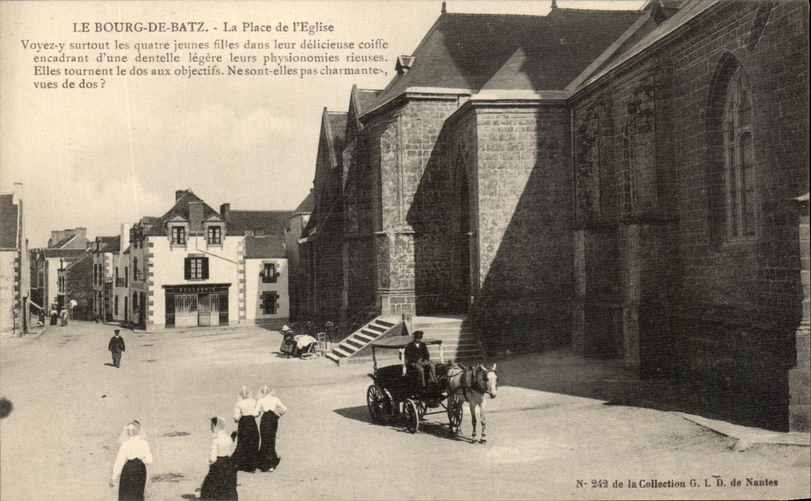 CPA the Borough Of Batz La Places of I' Eglise