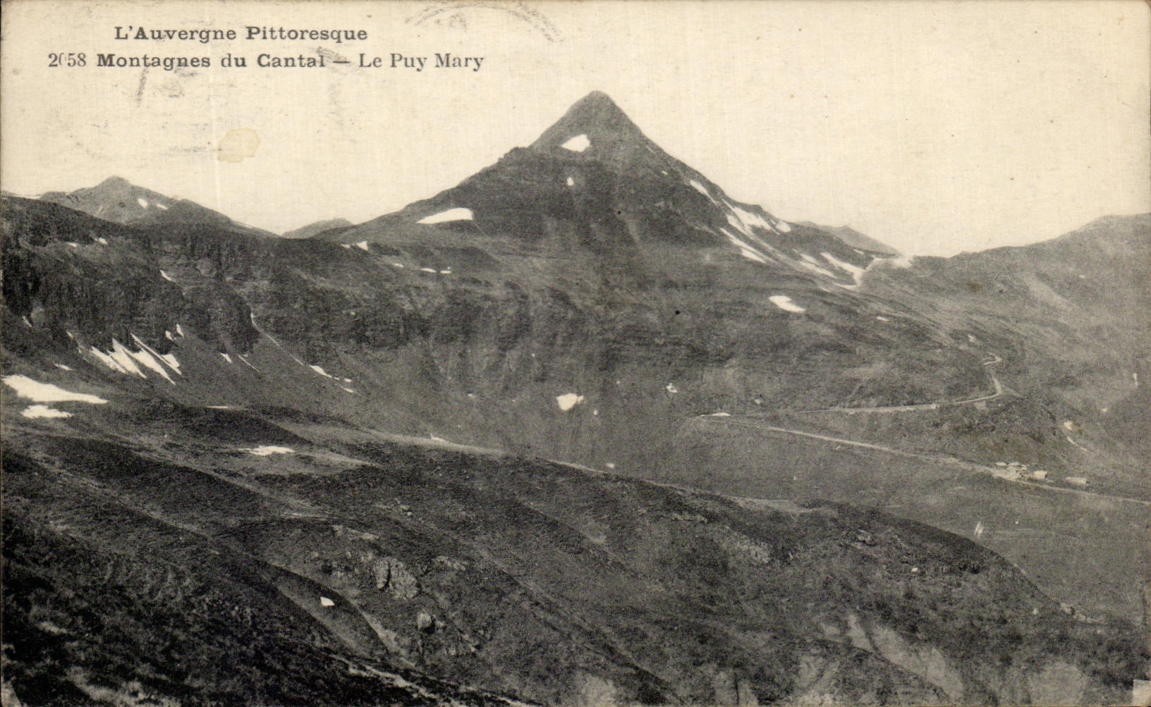 CPA Picturesque Auvergne Mountains of the Cantal Puy Mary