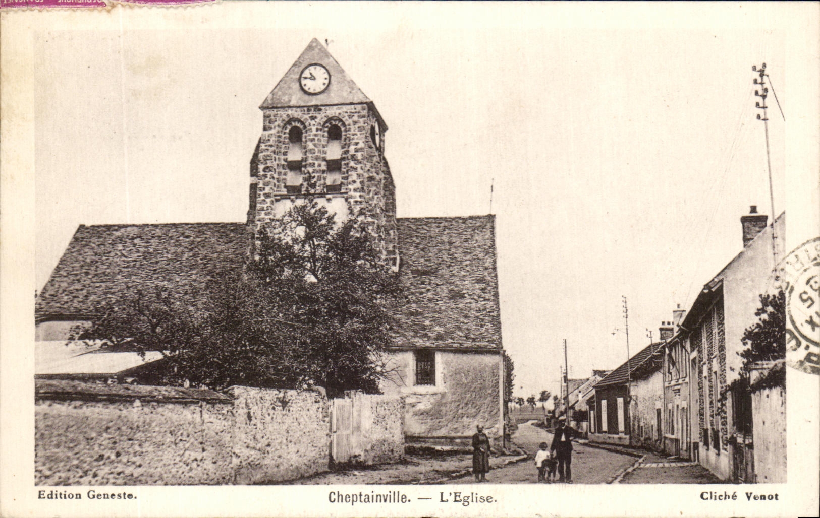 CPA Cheptainville the Church Stereotypes Venot