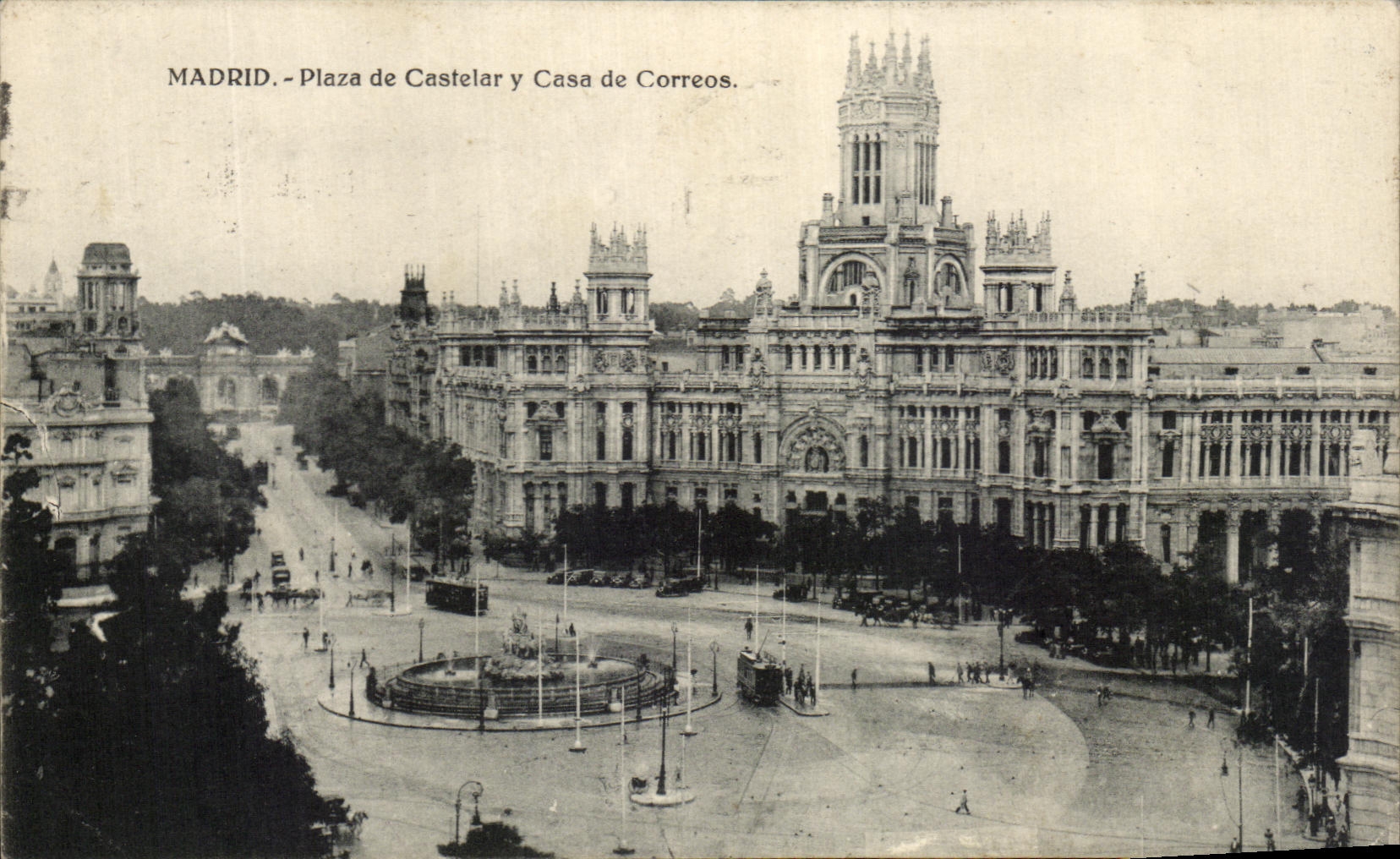 CPA Madrid Plaza de Castelar Put of Correos
