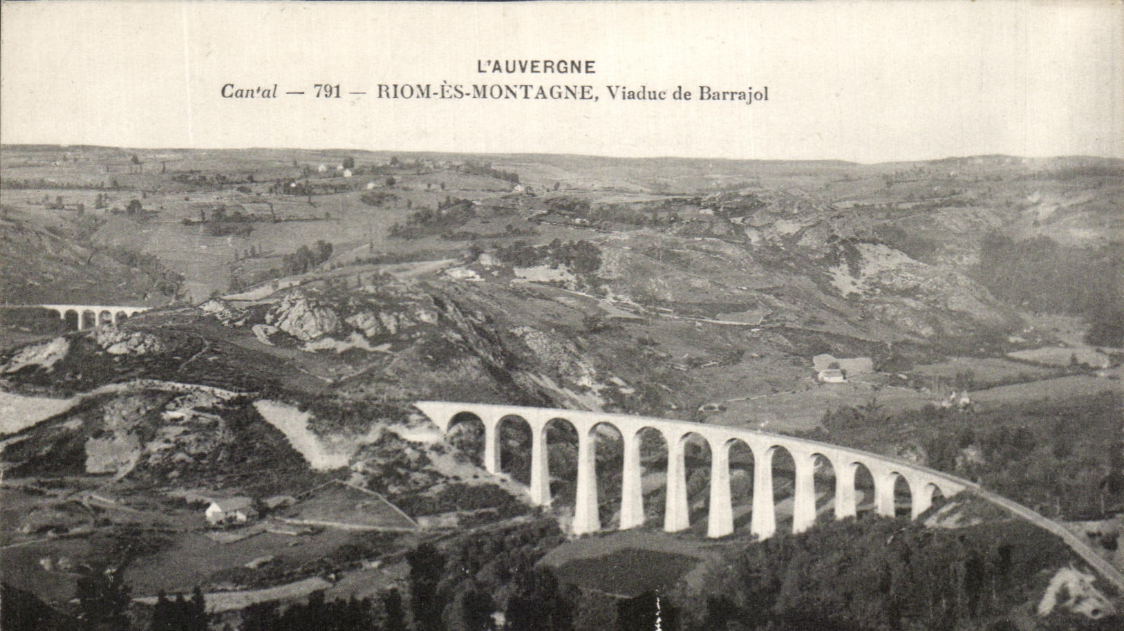 Viaducto de las montanas de CPA Auvergne Riom Es de Barrajol
