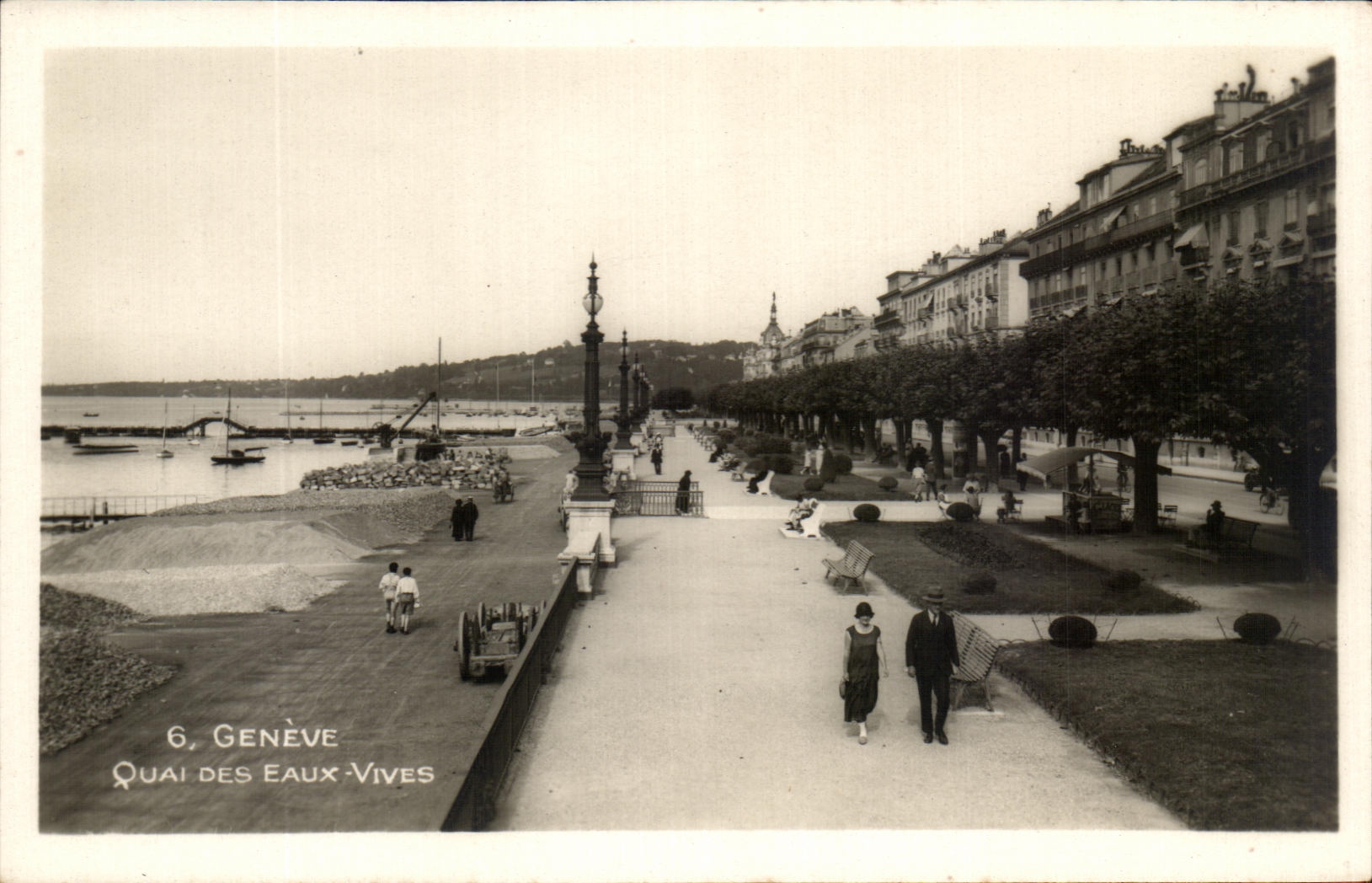 CPA Geneva Quay Of Waters running