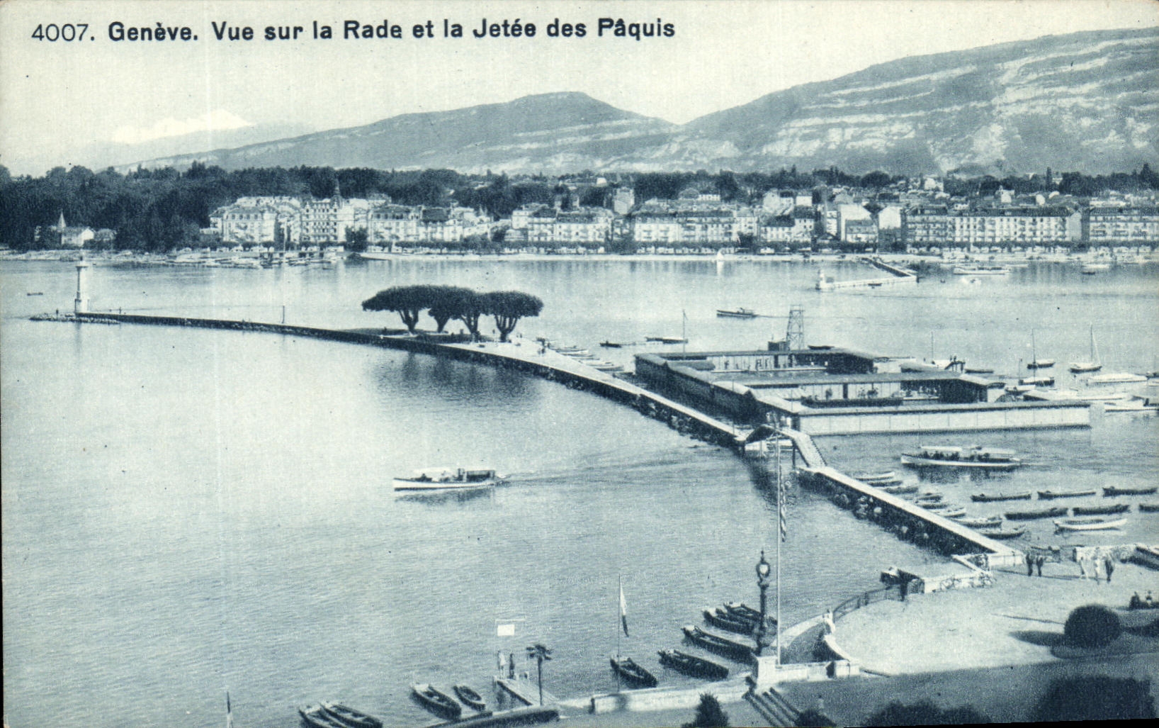 CPA Geneva Vue Sur La Splits Et La Jetee Of the Pastures