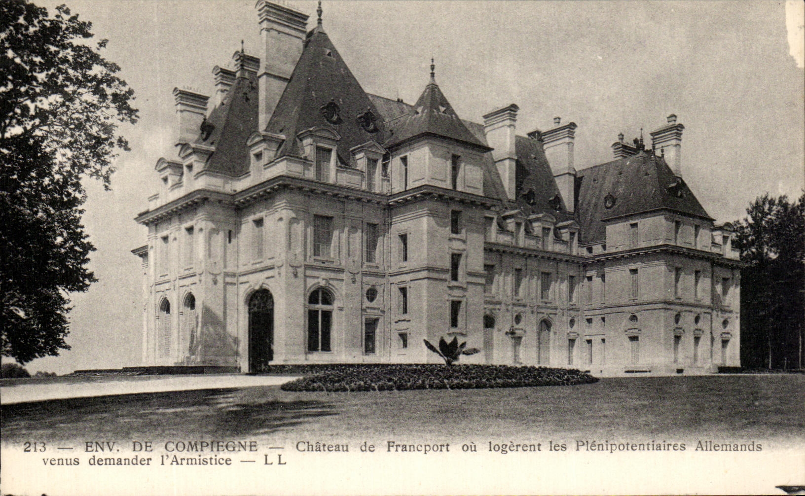 CPA de Compiegne Castle De Francport o de Logerent Plenpotentiaires Ailemands vienen pedir el armisticio