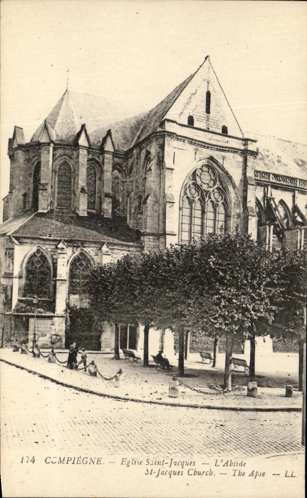 CPA Compiegne Eglise Saint Jacques L'Abside St Jacques 