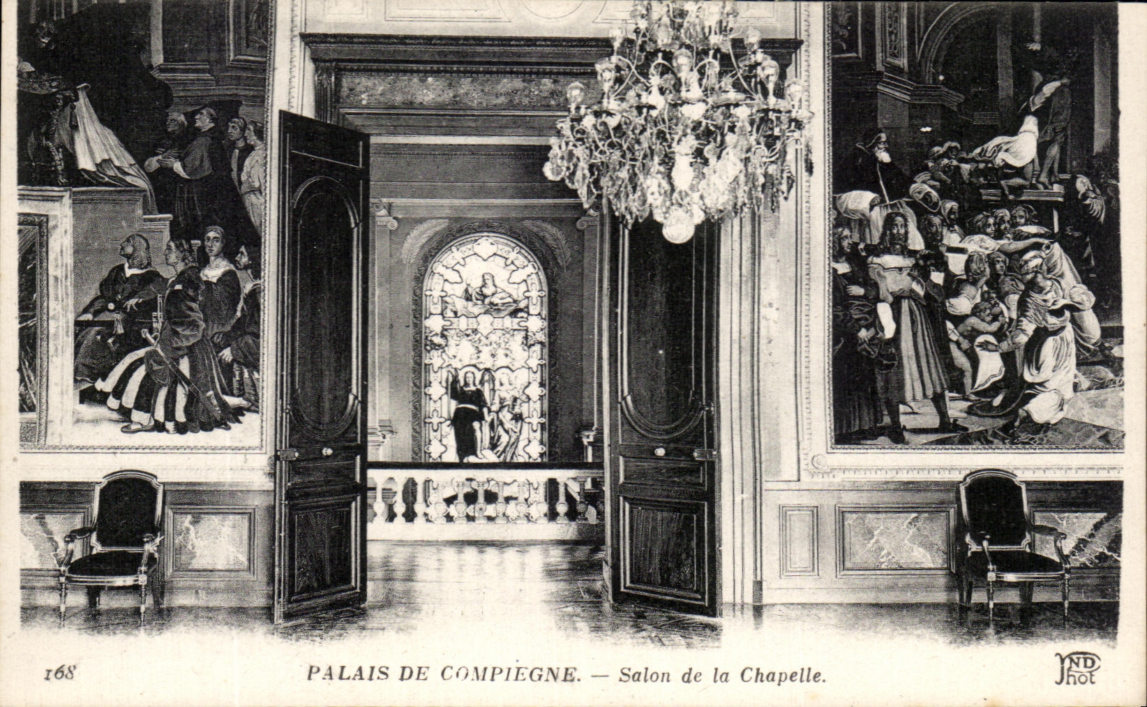 CPA Palais De Compiegne Salon de la Chapelle