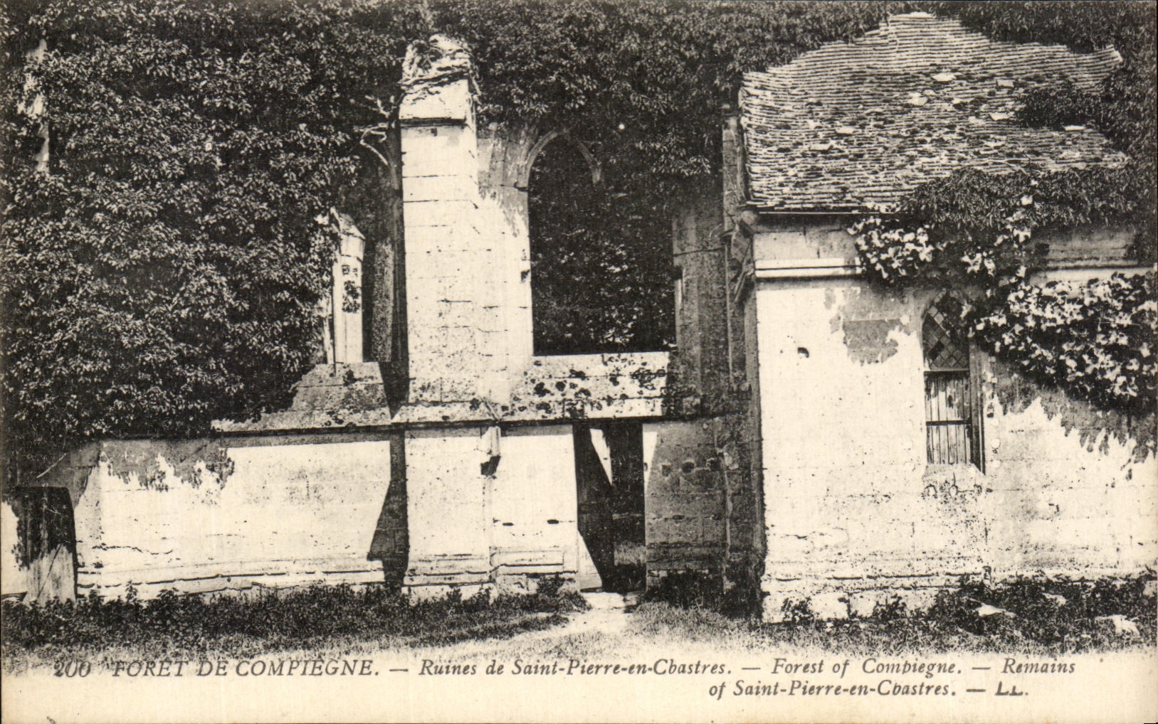 CPA Foret De Compiegne Ruines de Saint Pierre en Chastres 