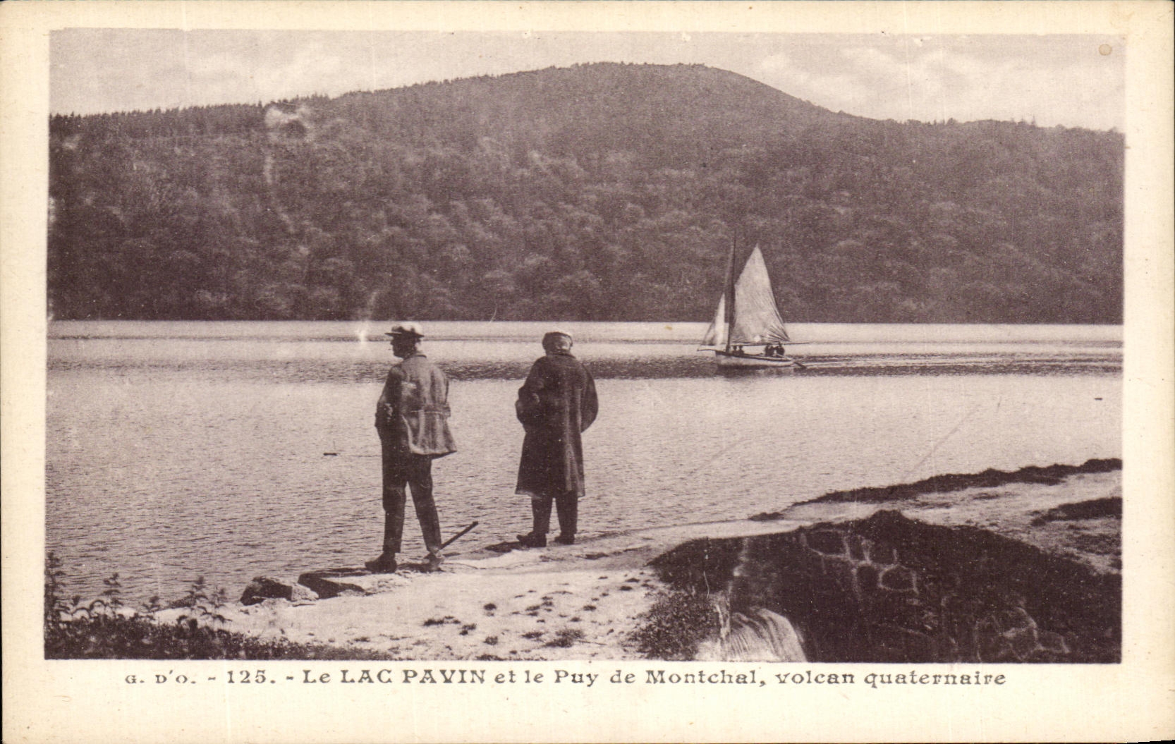 CPA the Lake Pavin and Puy de Montchal volcano quaternary