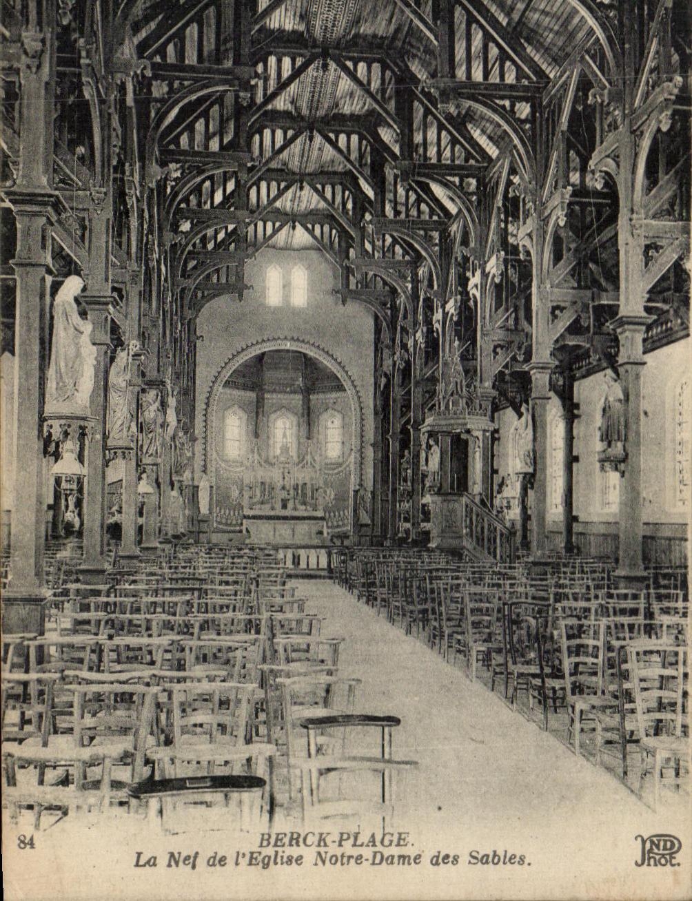 CPA Berck Plage L'Eglise Notre Dame des Sables
