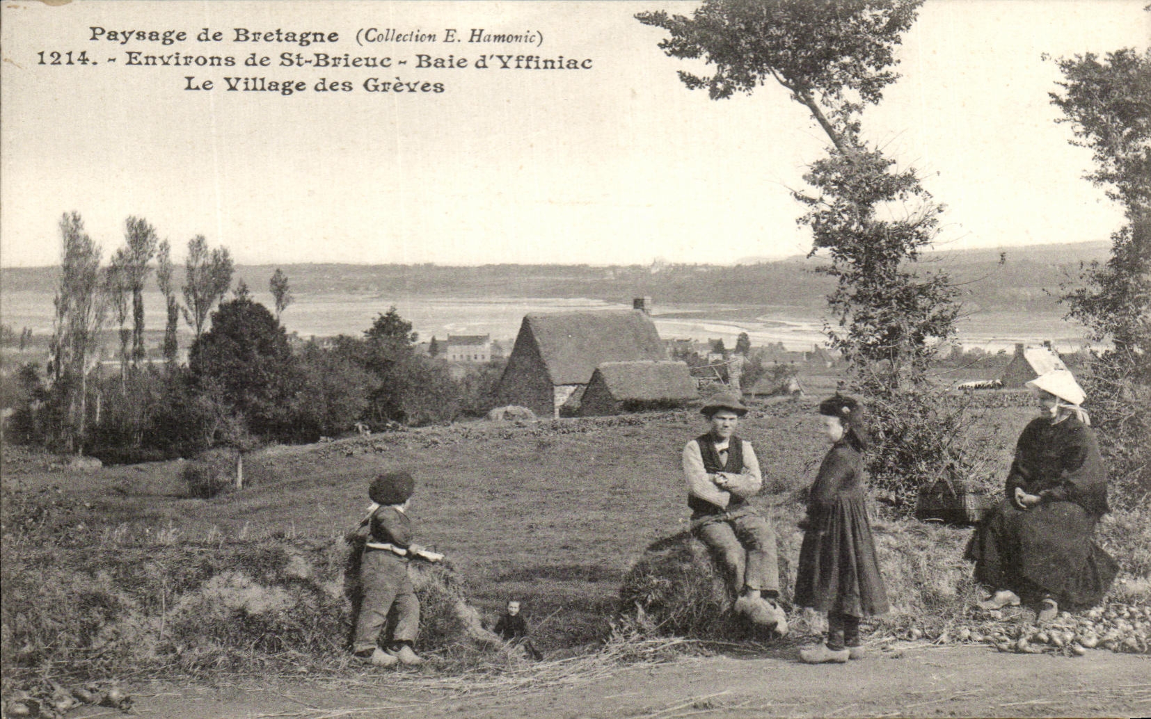CPA Landscape of Brittany Surroundings of St Brieuc Bay of Yffiniac the Village of Strikes TOP
