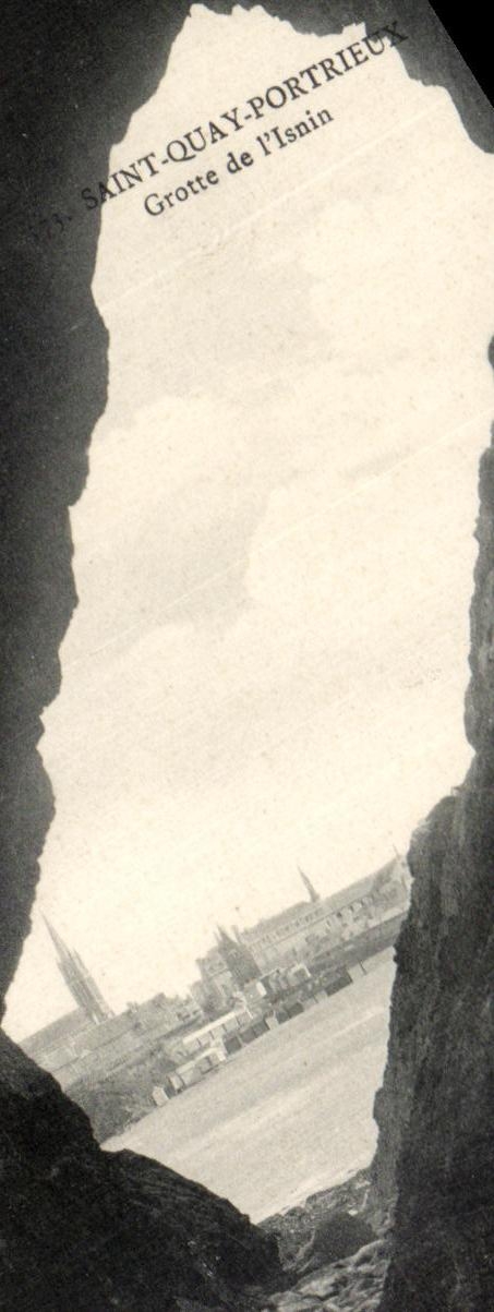 CPA Saint Quay Portrieux Cave of Isnin