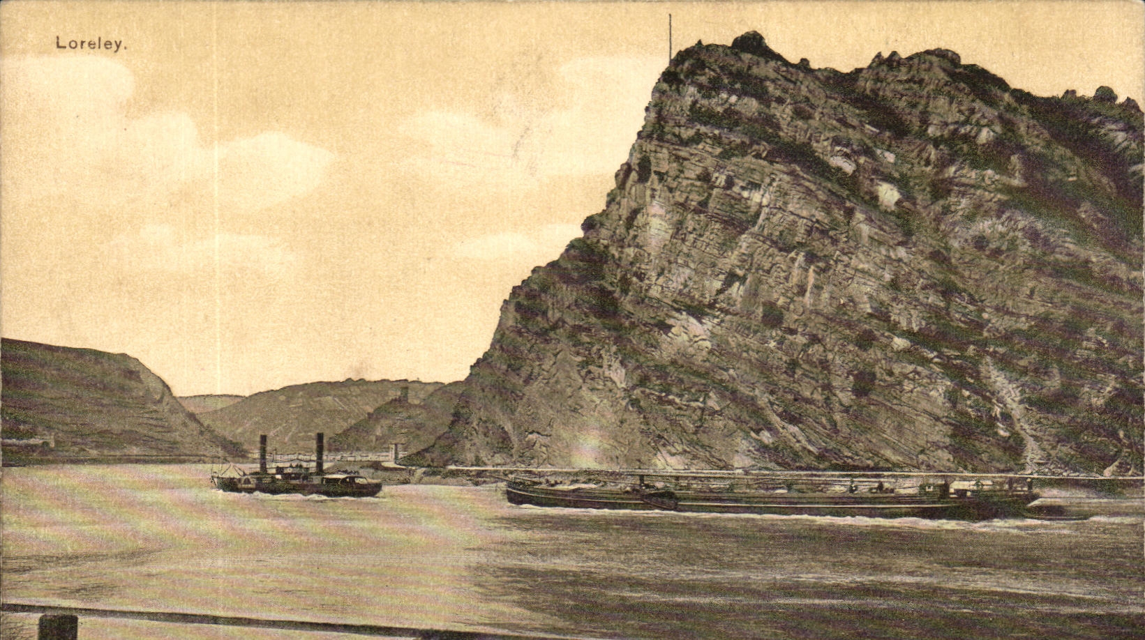 CPA Loreley Bateau Peniche 