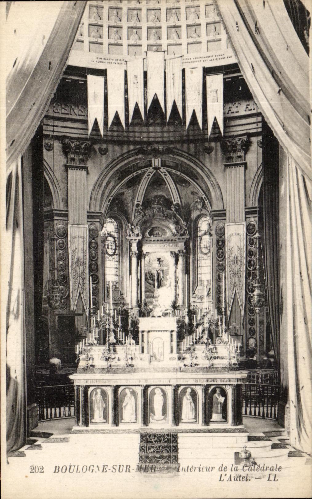 CPA Boulogne On Inland sea of the cathedral the Furnace bridge