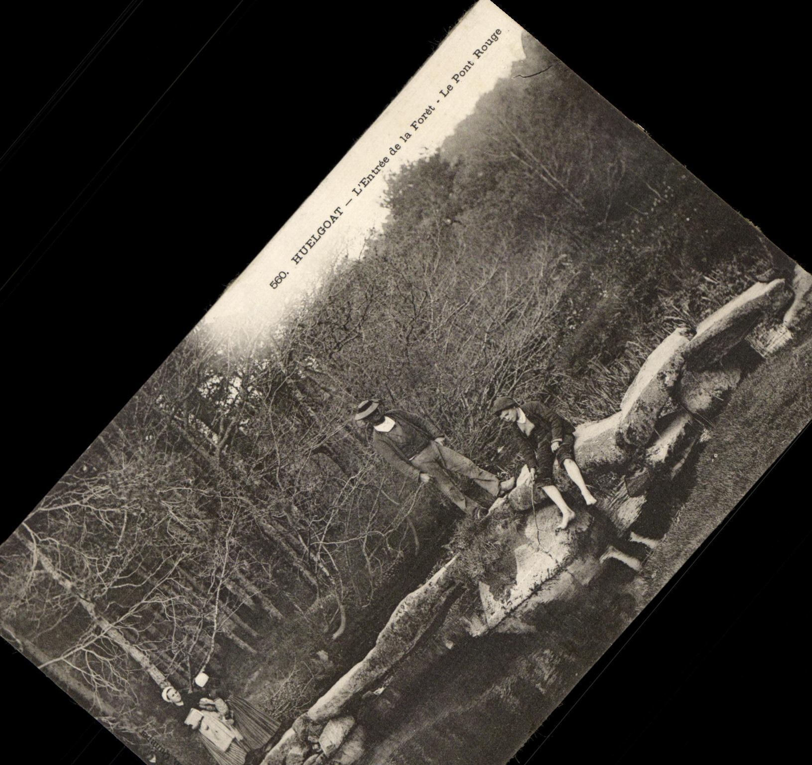 CPA Huelgoat Entrance of the Drill the red bridge (nice shot)