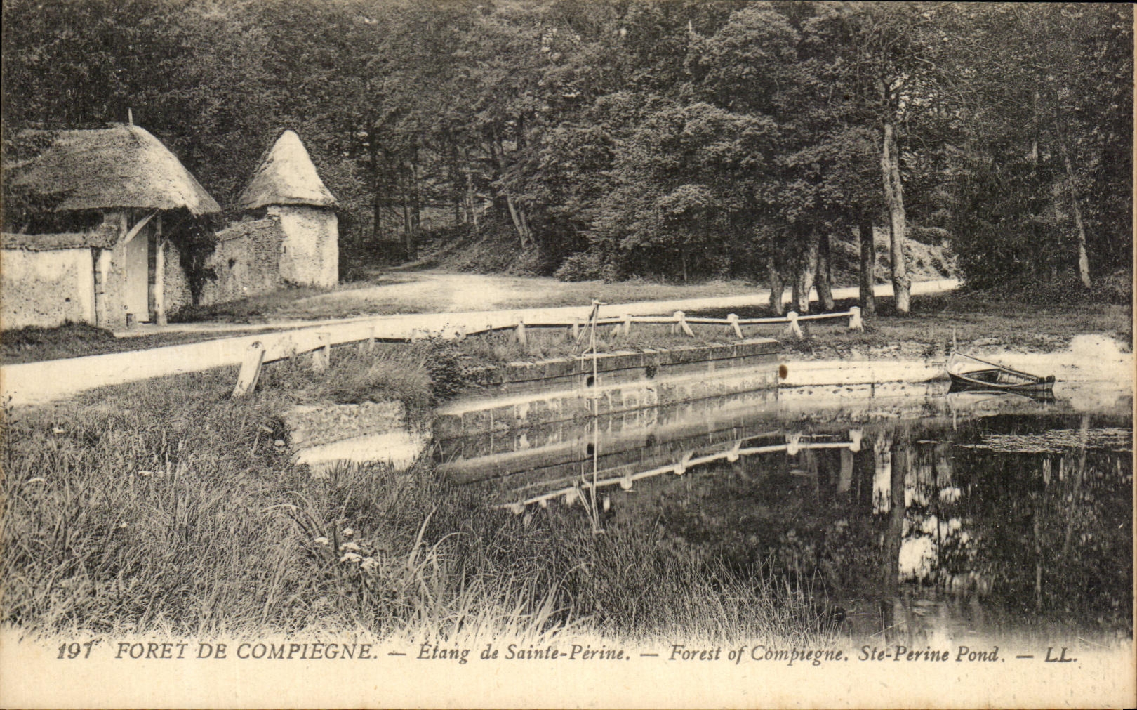 CPA Foret de Compiegne Etang de Saint Perine 