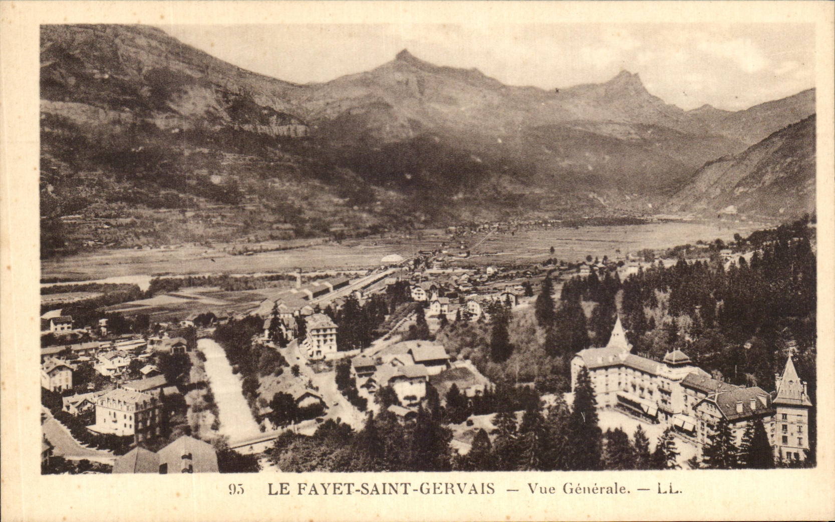 CPA Le Fayet Saint Gervais Vue Generale