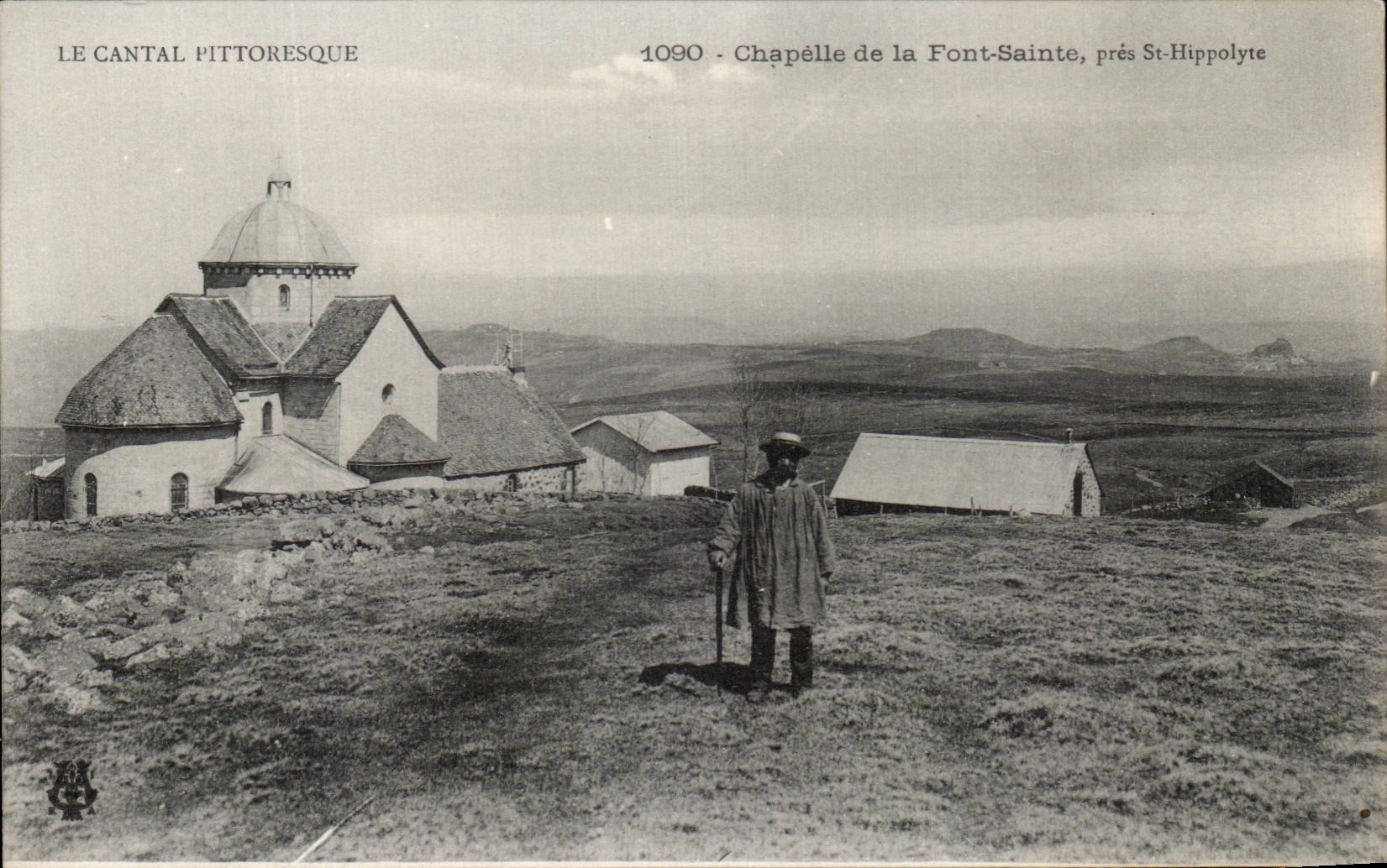 CPA Le Cantal Pittoresque Chapelle De La Font Sainte Pres St Hippolyte