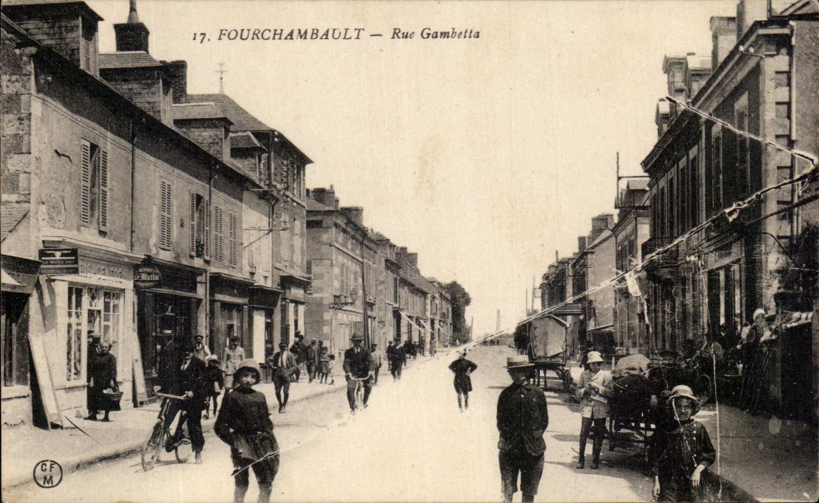 CPA Fourchambault Street Gambetta TOP