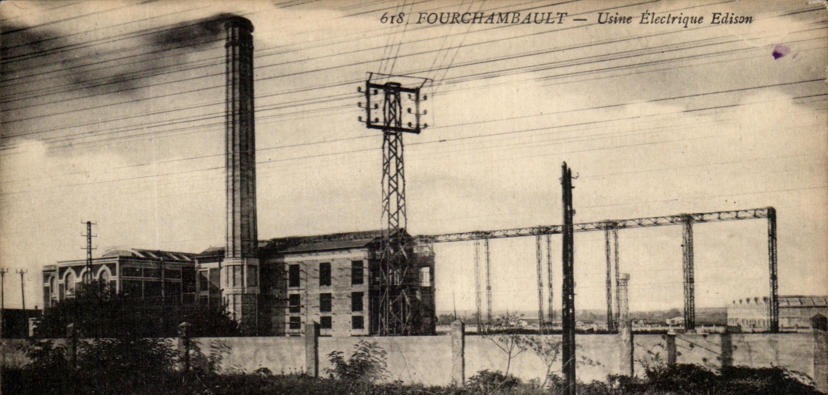 CPA Fourchambault Machines Electric Edison