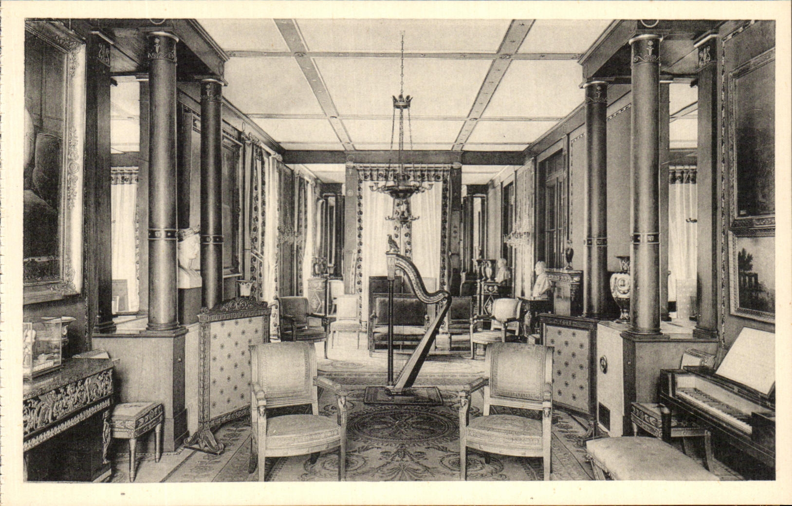 CPA Malmaison Salon De Musique De L'imperatrice Josephine