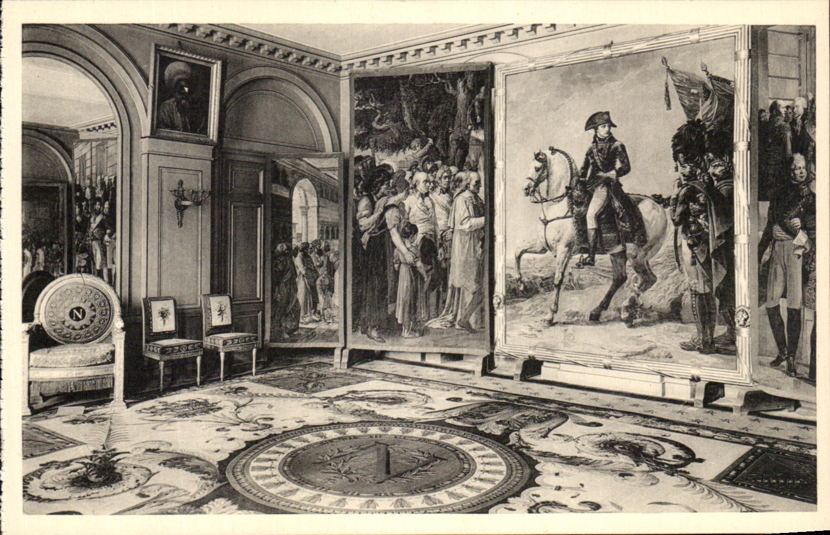 CPA Malmaison Salon Des Tapisseries Napoleon 1er