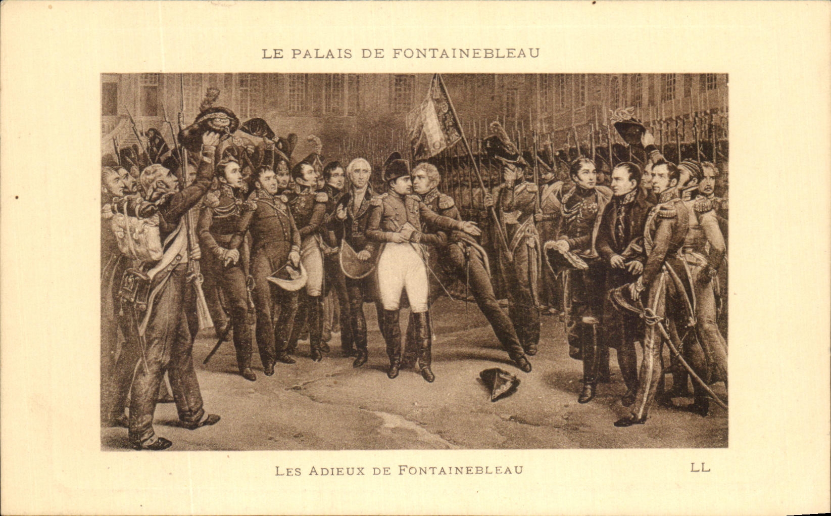 CPA Le Palais De Fontainbleau Les Adieux De Fontainebleau Napoleon 1er