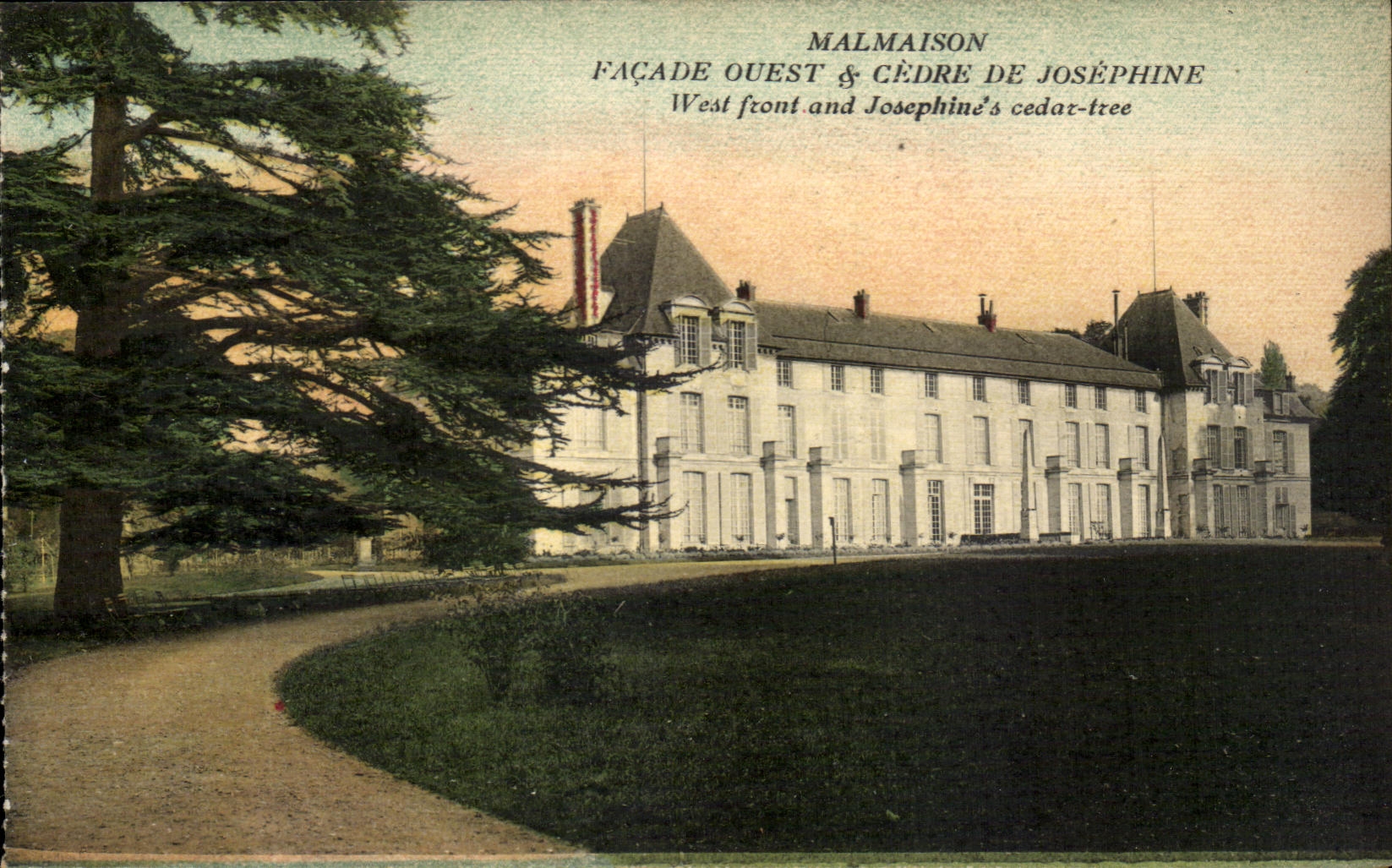 CPA Malmaison Facade Ouest Cedre De Josphine 