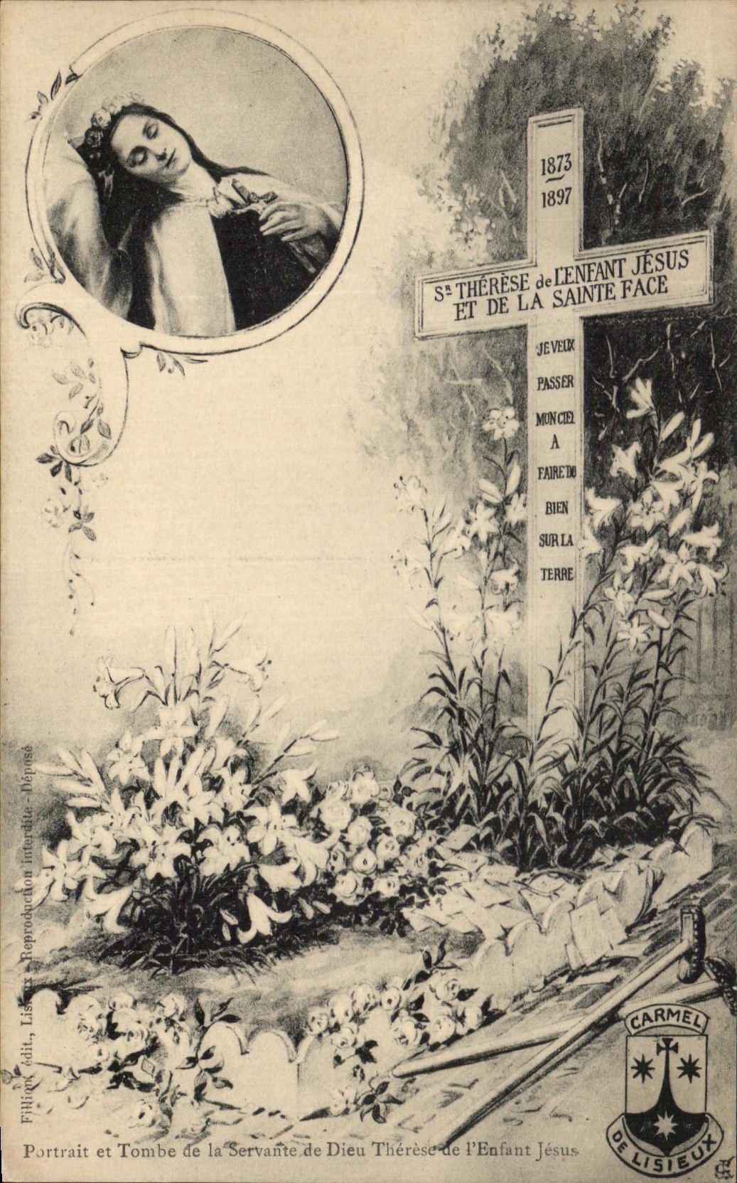 CPA St Therese De L'Enfant Jesus Et De La Sainte Face