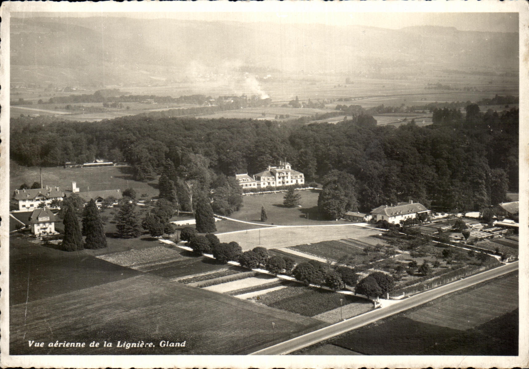 CPSM Vue aerienne de la Ligniere Gland 