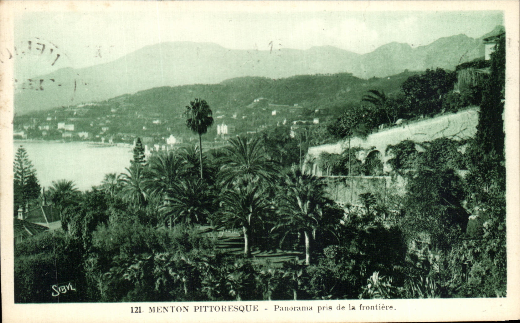 CPA Mentons Pittoresque Panorama pris de la frontiere