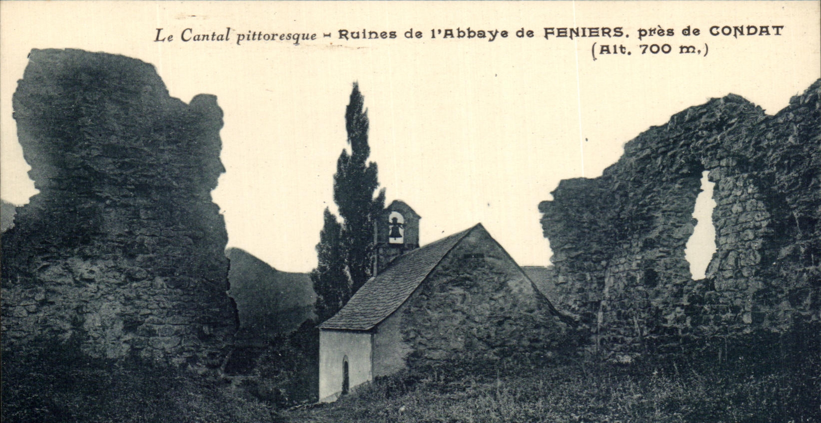 CPA the Picturesque Cantal CRuines Of the abbye De Feniers Close De Condat