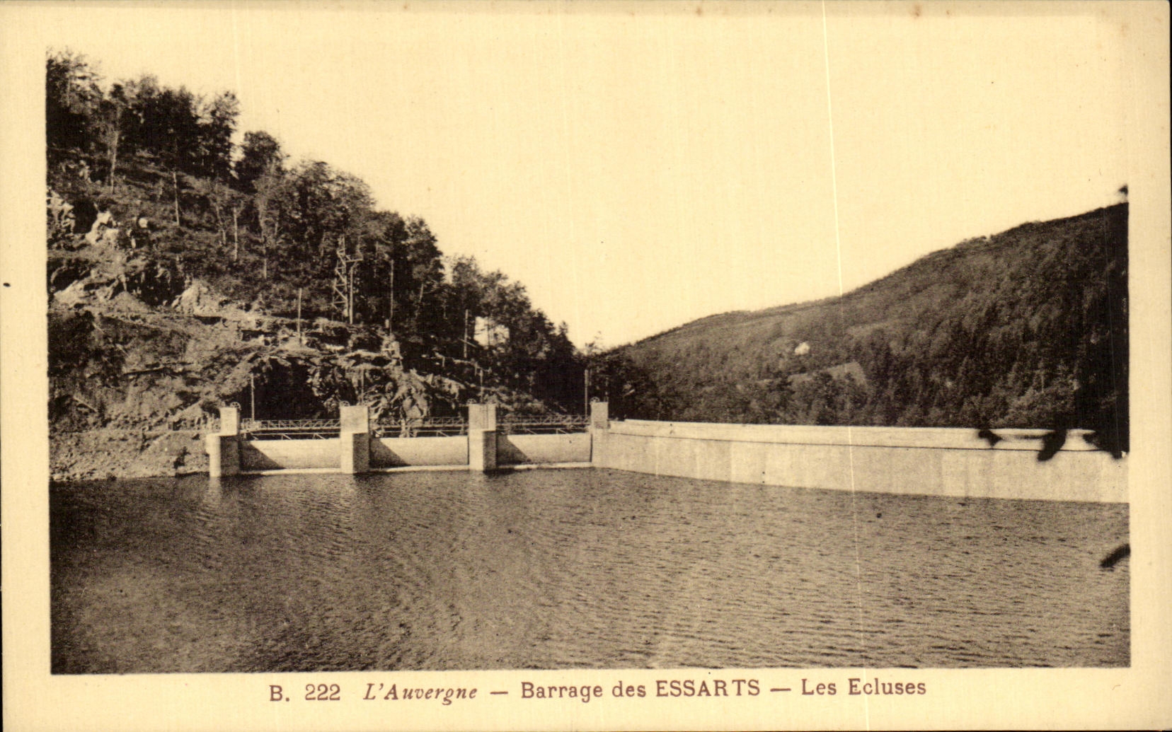 CPA L'Auvergne Barrage Des Essarts Les Ecluses