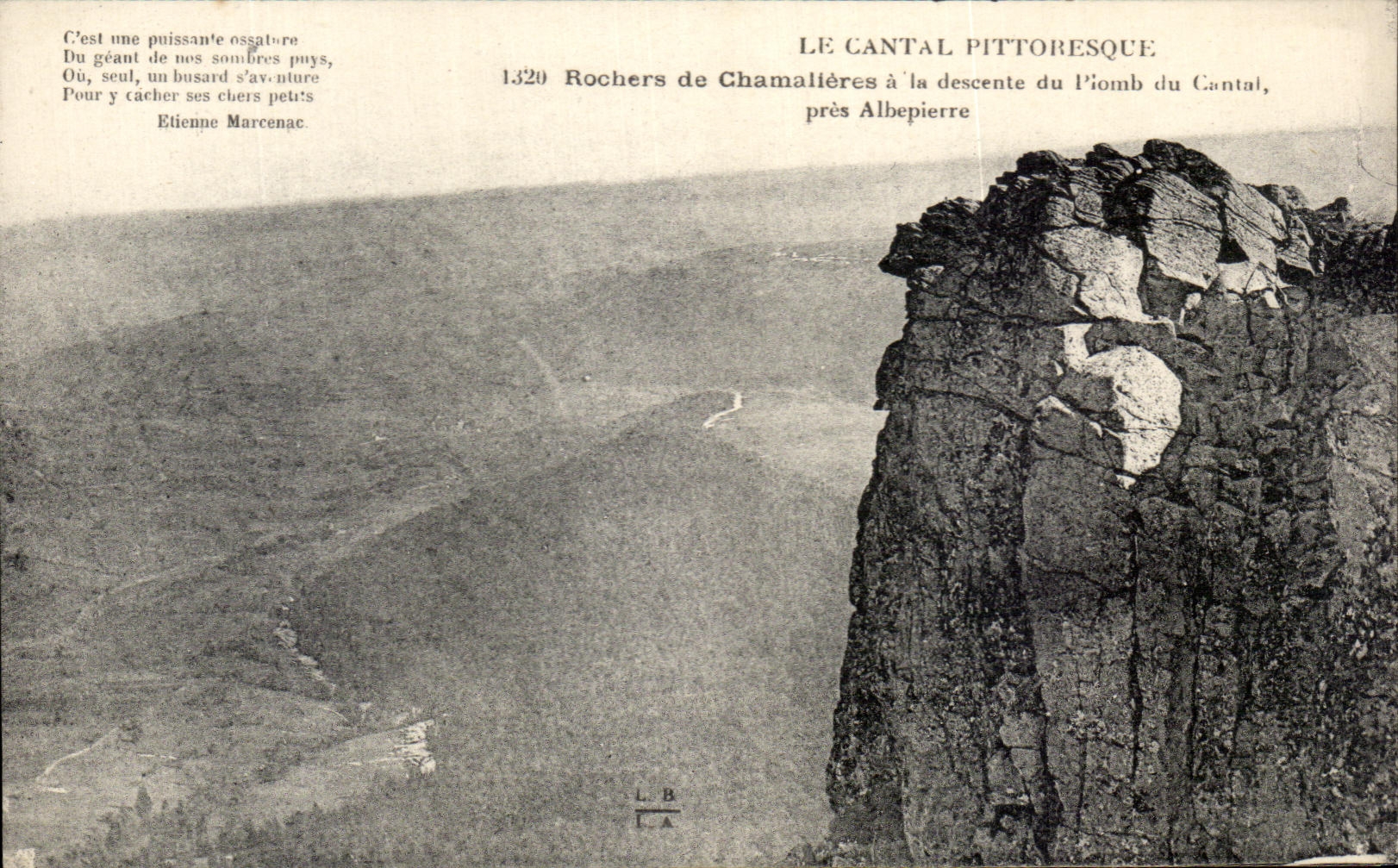 CPA Le Cantal Pittoresque Rochers De Chamlieres A La Descente Du