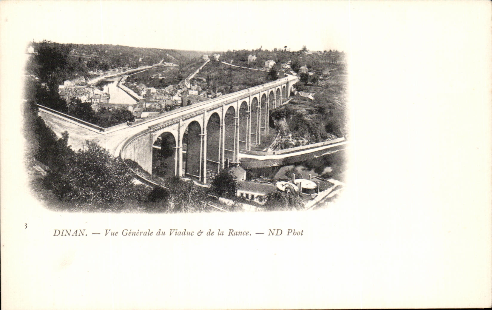 CPA Dinan Vue Generale Du Viaduc de la Rance