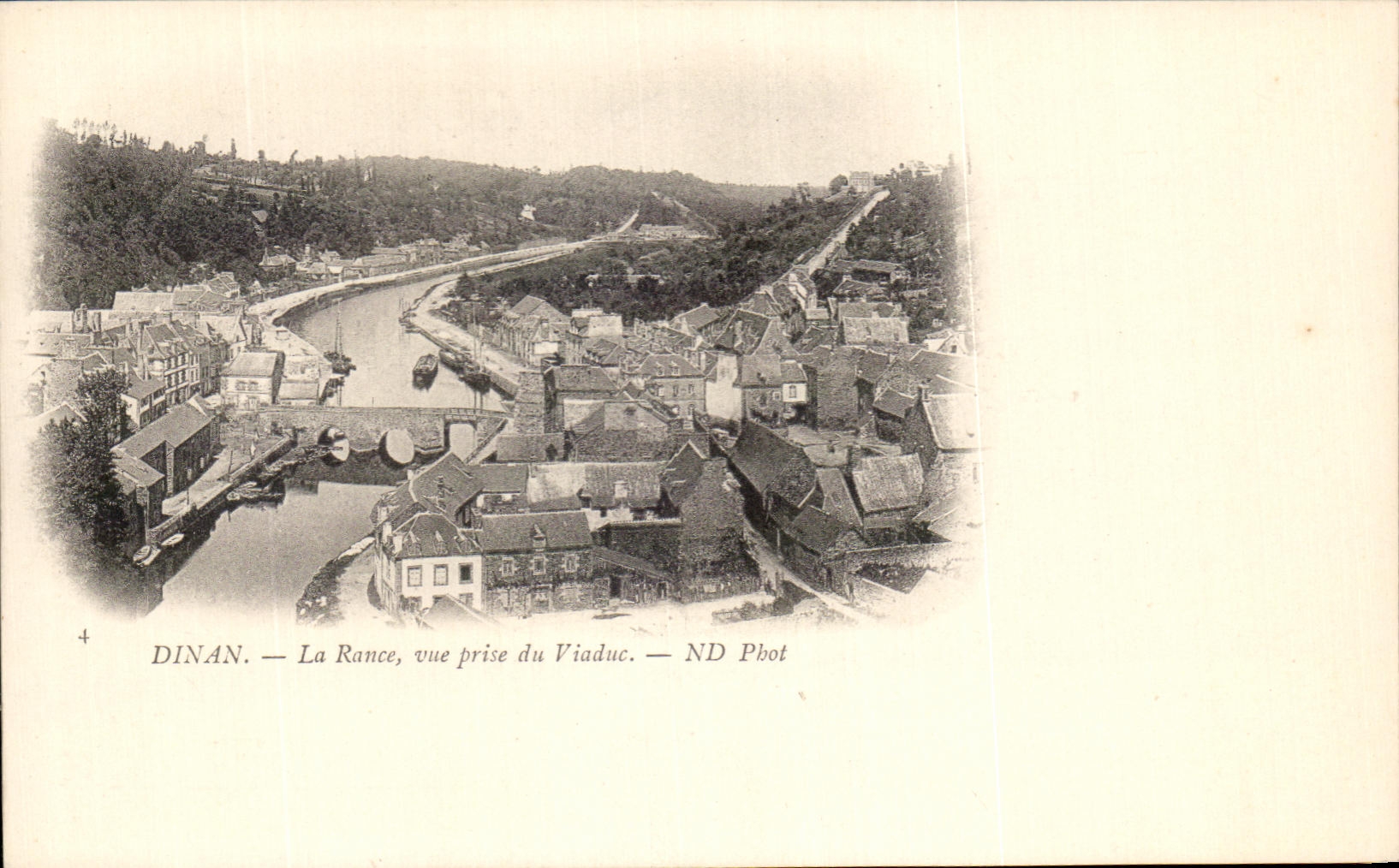CPA Dinan La Rance vue prise du Viaduc