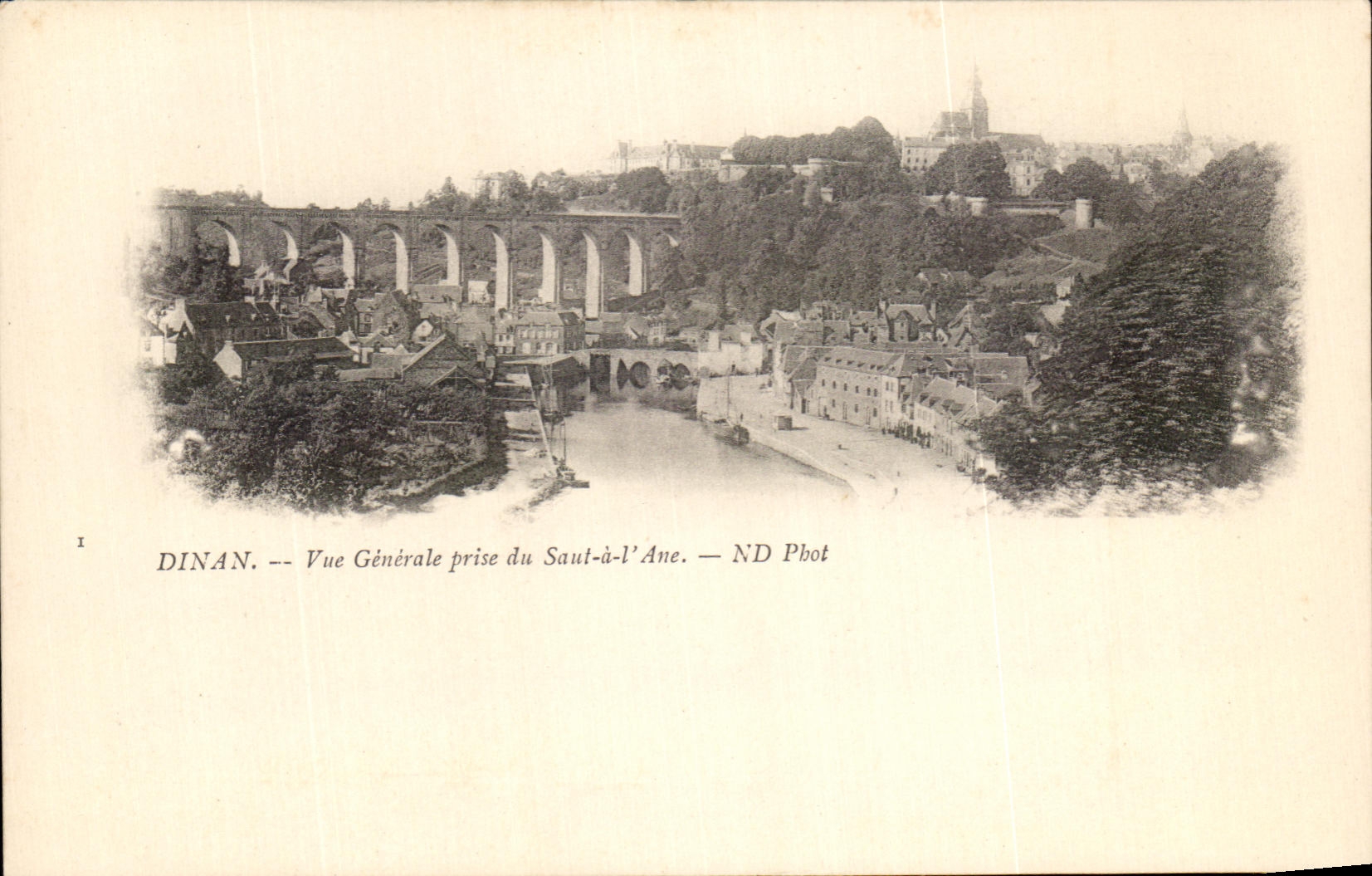 CPA Dinan Vue Generale prise du Saut a I'Ane