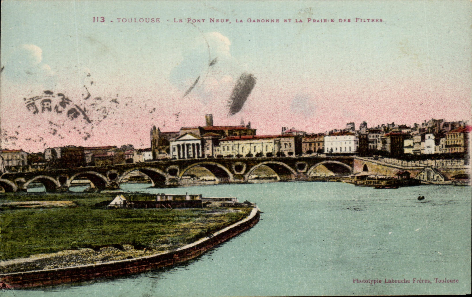 CPA Toulouse el prado del La Ganonne y del La de Neuf del puente de los filtros