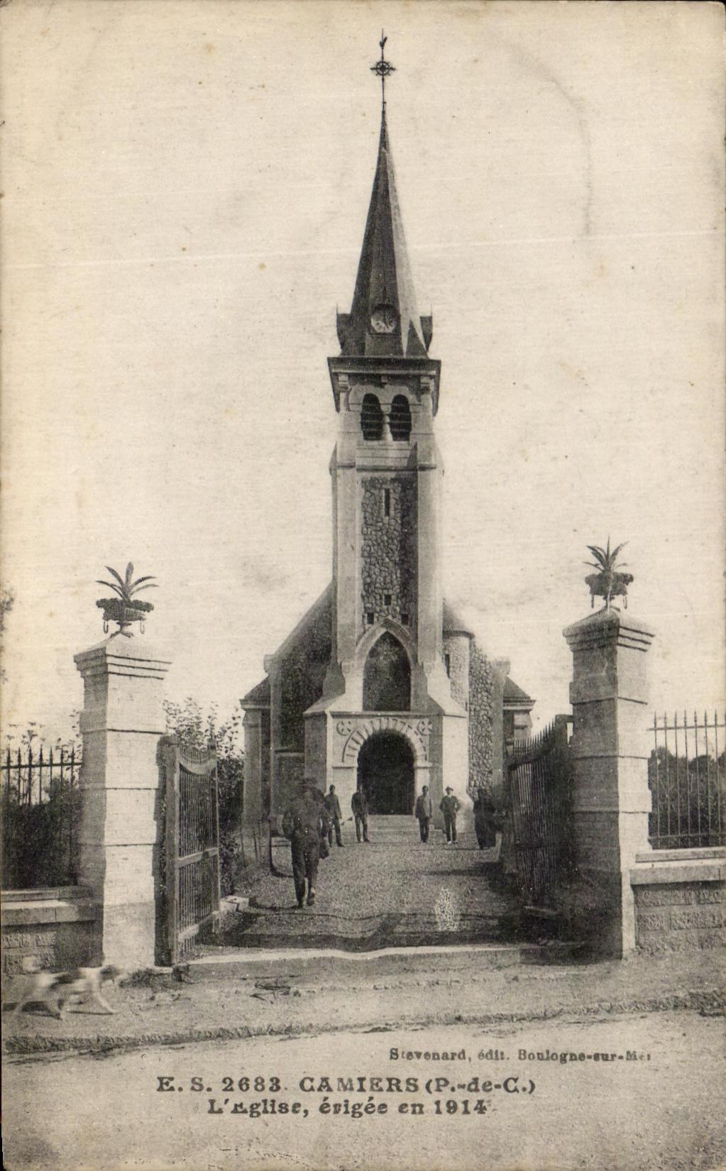 CPA Camiers L'Eglise Erigee En 1914